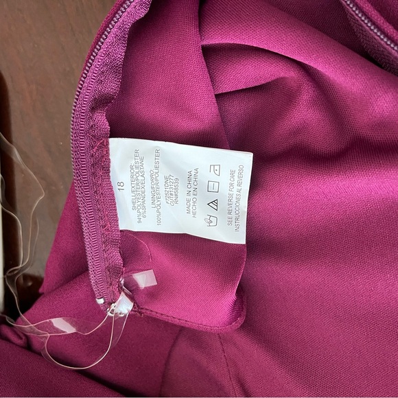 Speechless Halter Trendy Bow-Back A-Line Dress Magenta Fit & Flared Size 18 NWT - Picture 10 of 12